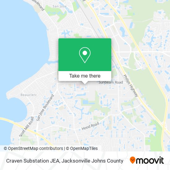Craven Substation JEA map