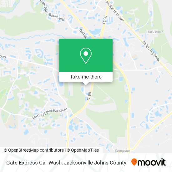 Mapa de Gate Express Car Wash