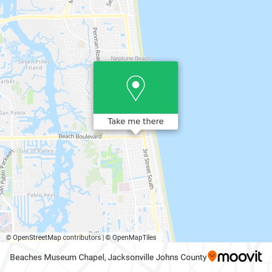 Beaches Museum Chapel map