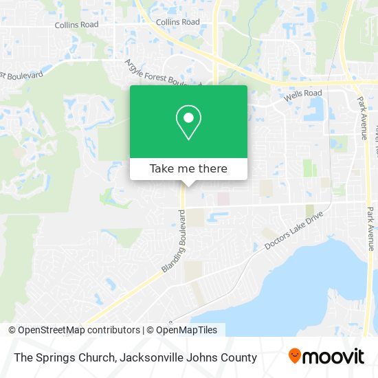 The Springs Church map