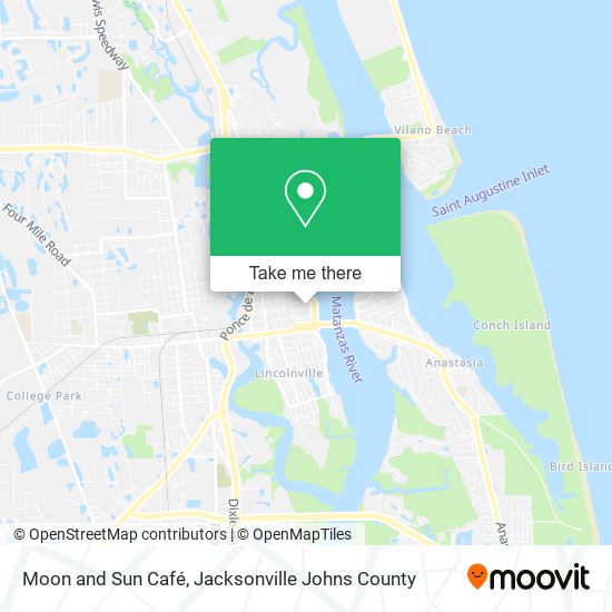 Moon and Sun Café map