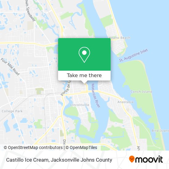 Castillo Ice Cream map