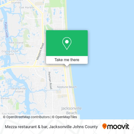 Mezza restaurant & bar map