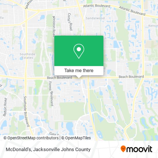McDonald's map