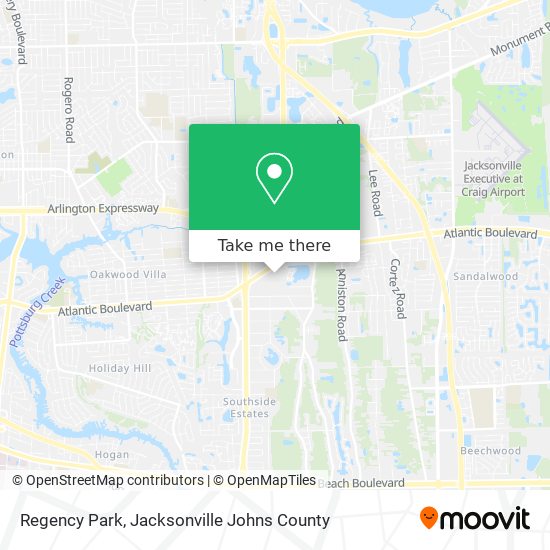 Regency Park map