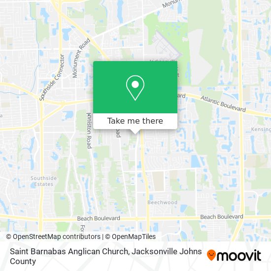 Saint Barnabas Anglican Church map