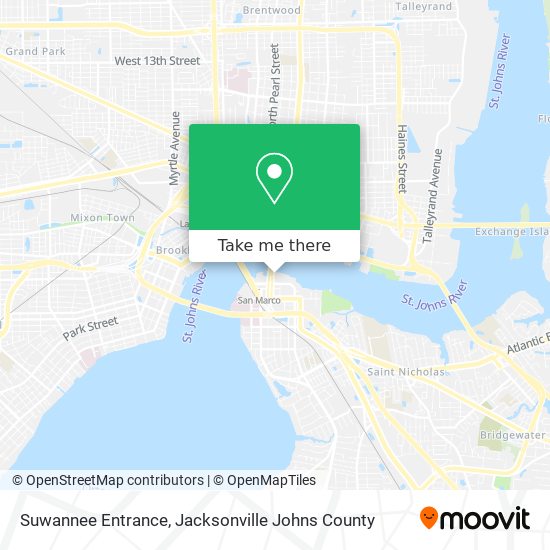 Suwannee Entrance map