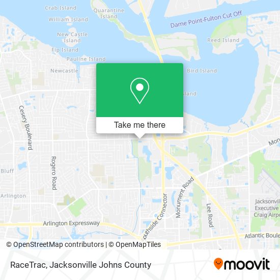 RaceTrac map