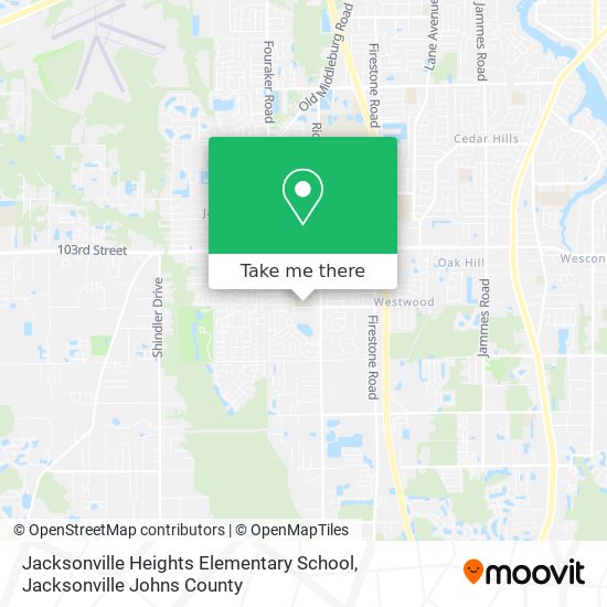Jacksonville Heights Elementary School map