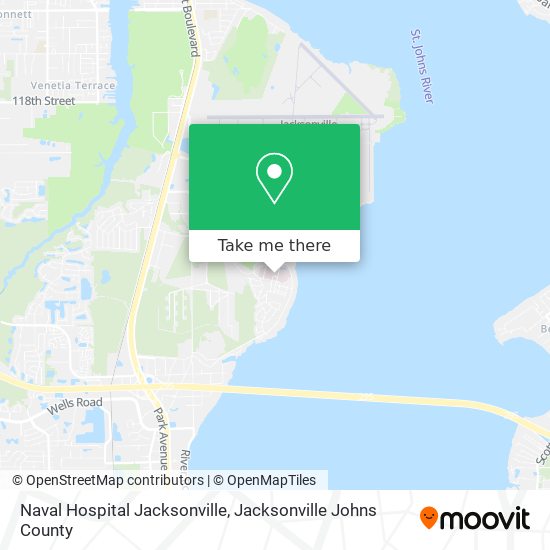 Naval Hospital Jacksonville map