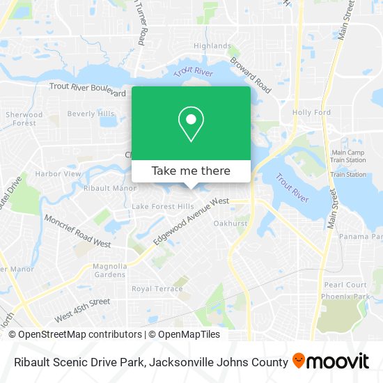Mapa de Ribault Scenic Drive Park