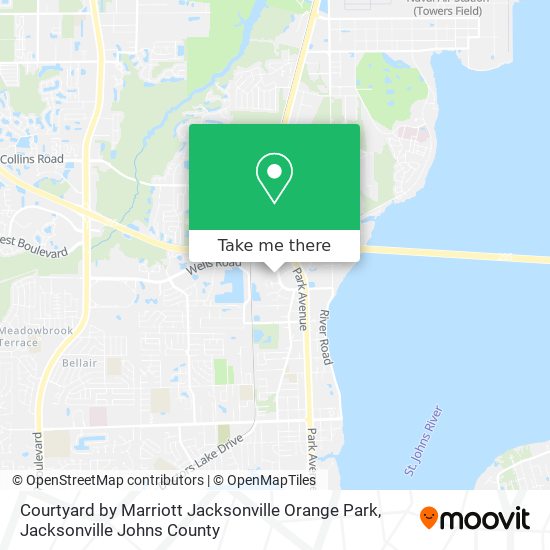 Courtyard by Marriott Jacksonville Orange Park map