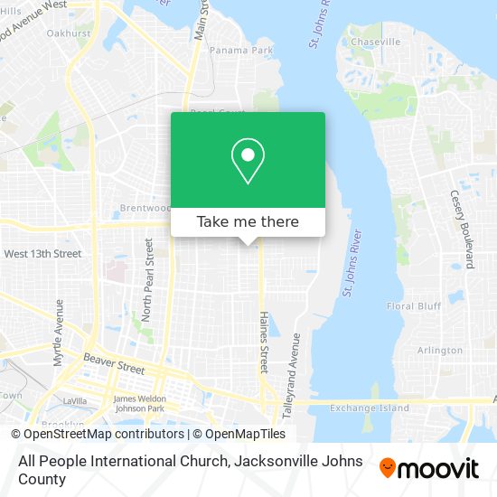 All People International Church map