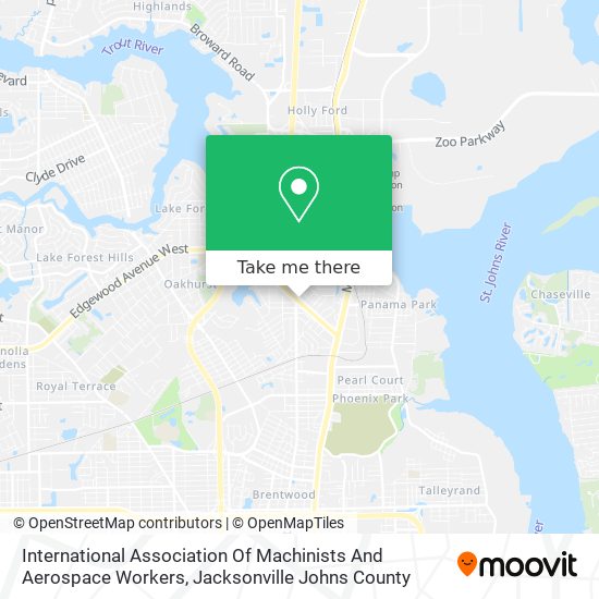 International Association Of Machinists And Aerospace Workers map