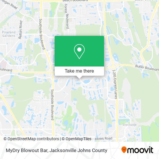 MyDry Blowout Bar map