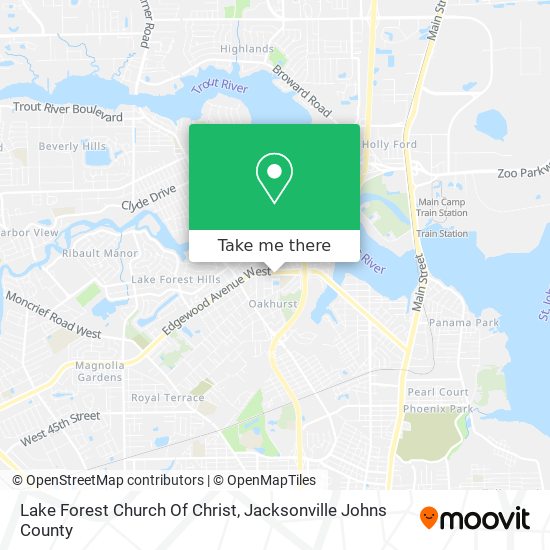Lake Forest Church Of Christ map