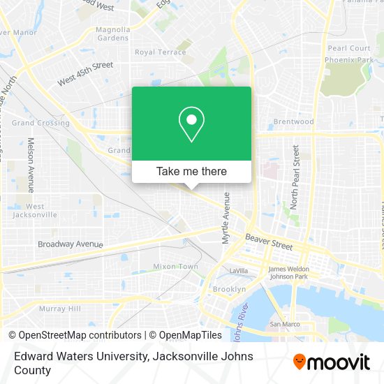 Edward Waters University map