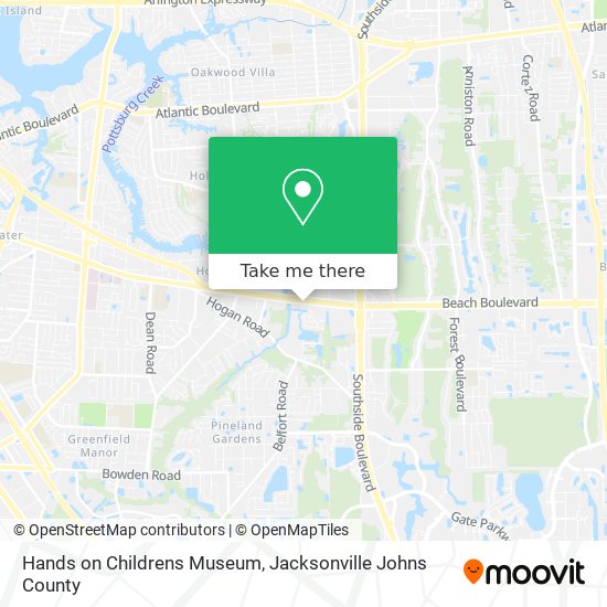 Mapa de Hands on Childrens Museum