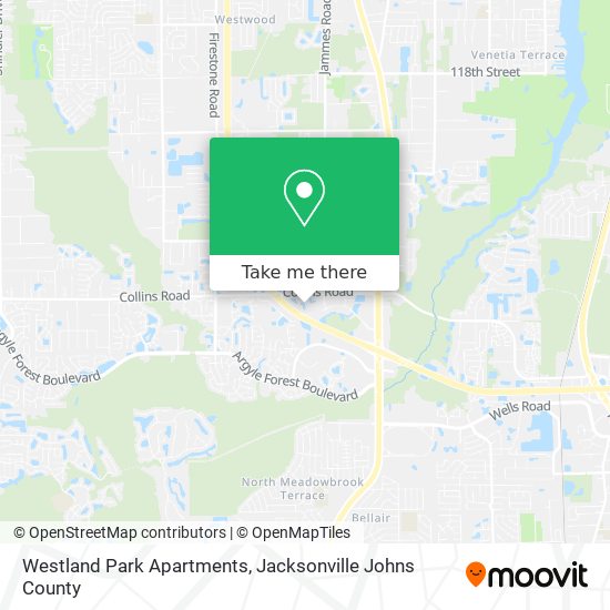 Mapa de Westland Park Apartments