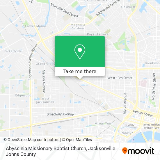 Abyssinia Missionary Baptist Church map
