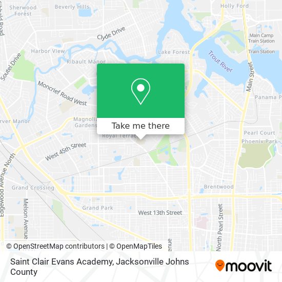 Mapa de Saint Clair Evans Academy