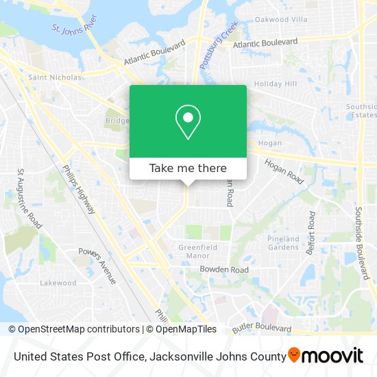 United States Post Office map