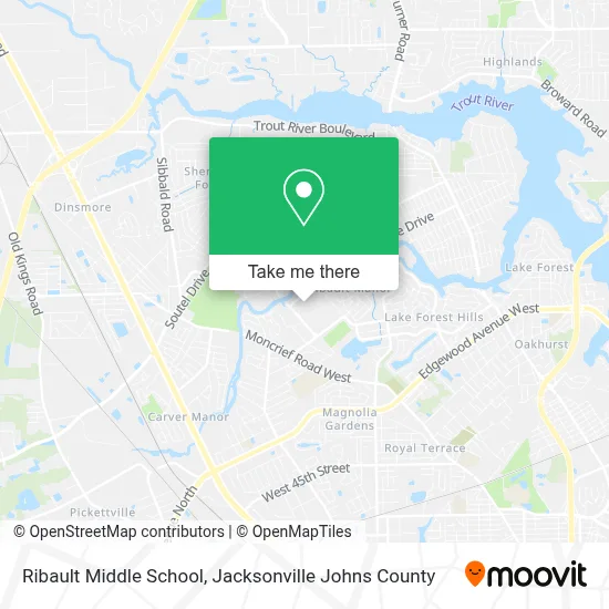 Ribault Middle School map