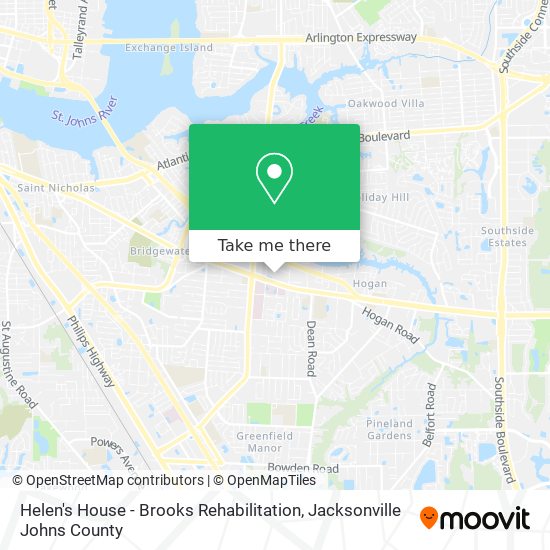 Helen's House - Brooks Rehabilitation map