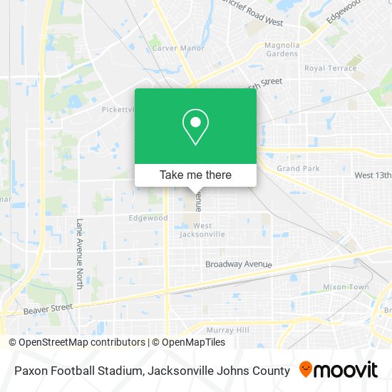 Paxon Football Stadium map