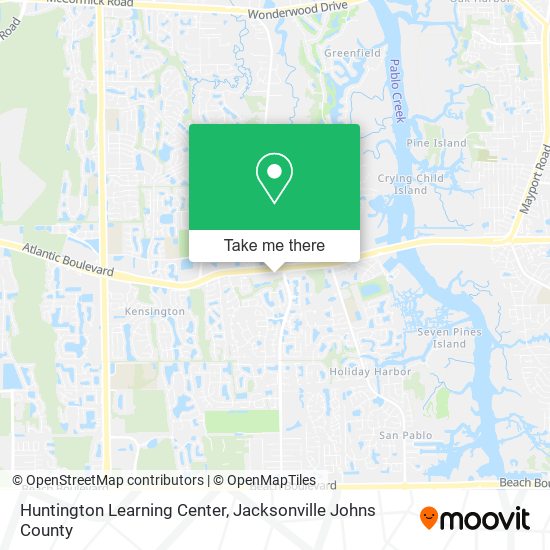 Huntington Learning Center map