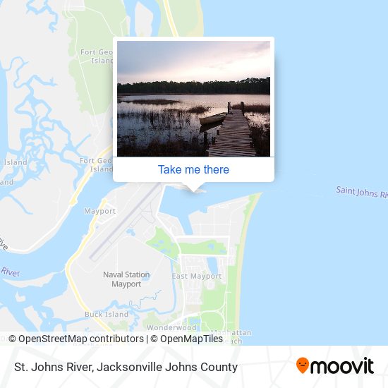 St. Johns River map