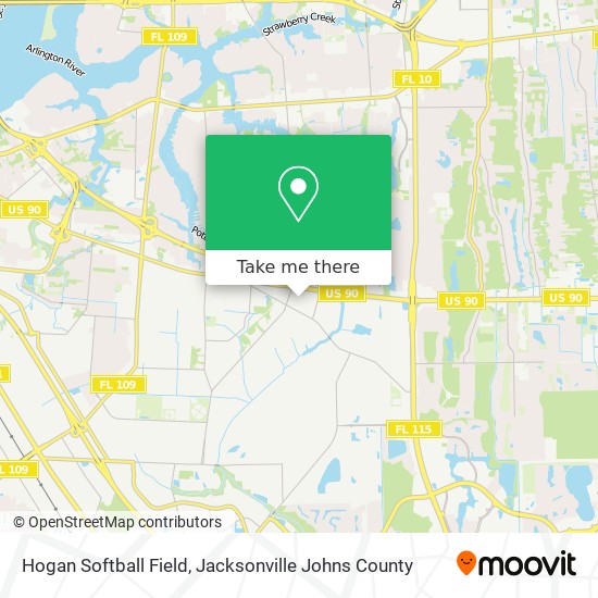 Hogan Softball Field map