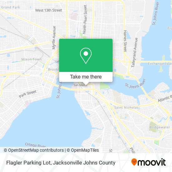 Flagler Parking Lot map