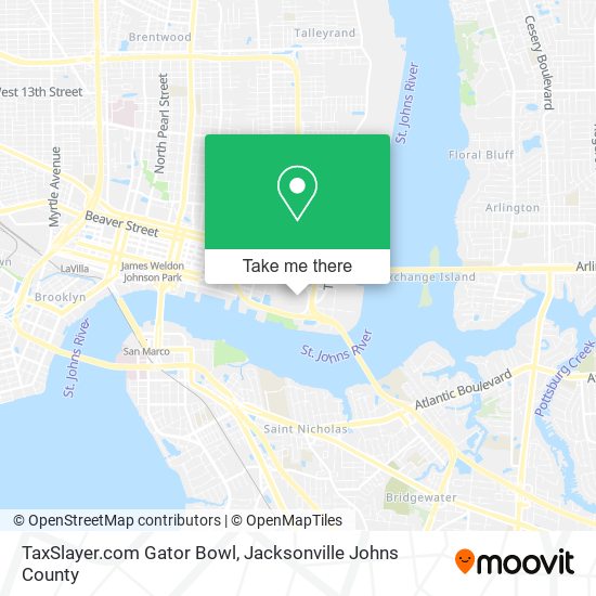 TaxSlayer.com Gator Bowl map