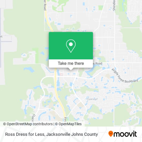 Mapa de Ross Dress for Less