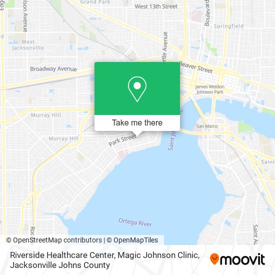 Riverside Healthcare Center, Magic Johnson Clinic map