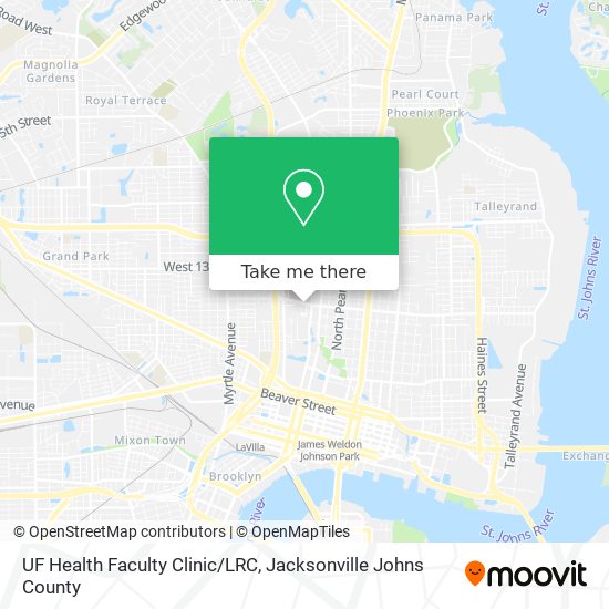 UF Health Faculty Clinic/LRC map