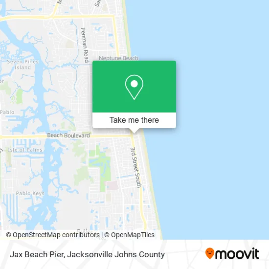 Jax Beach Pier map