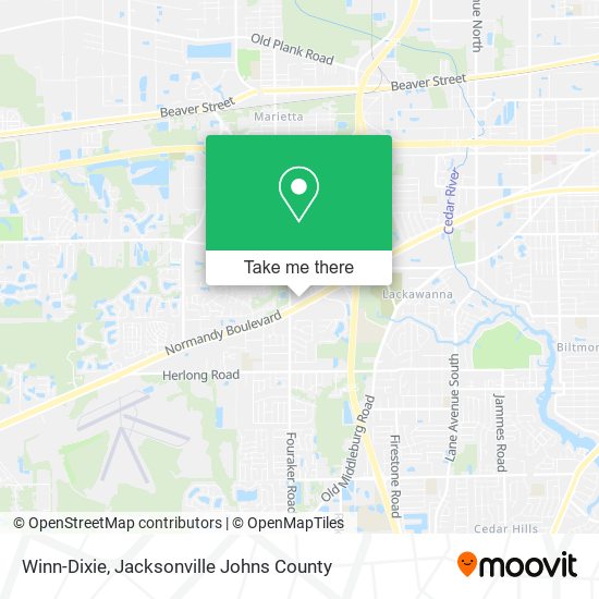 Winn-Dixie map