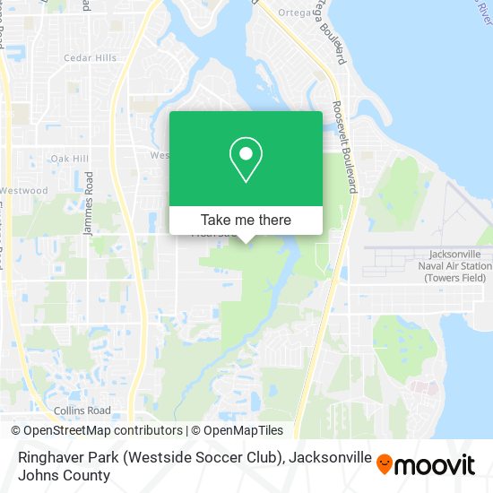 Mapa de Ringhaver Park (Westside Soccer Club)