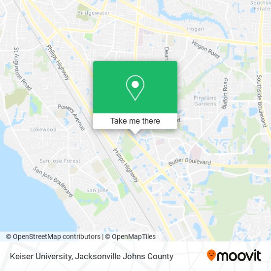 Mapa de Keiser University