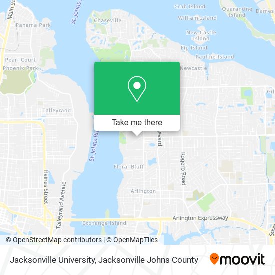 Jacksonville University map