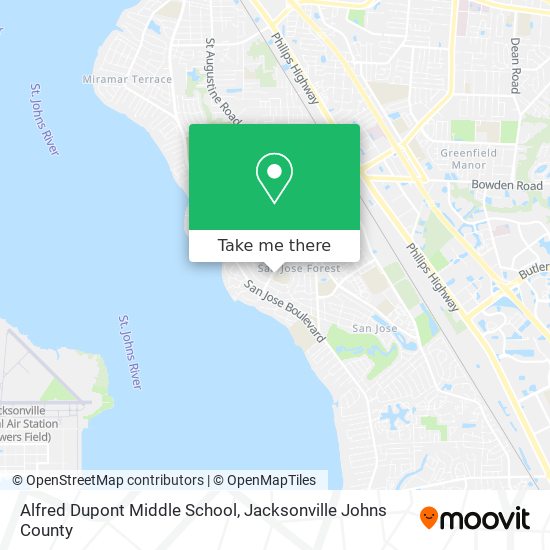 Mapa de Alfred Dupont Middle School