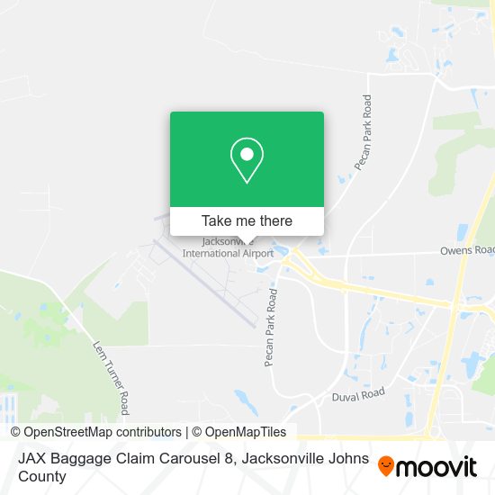Mapa de JAX Baggage Claim Carousel 8