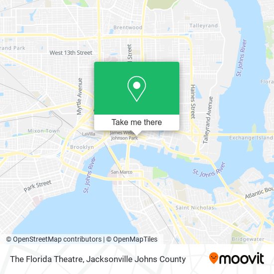 The Florida Theatre map