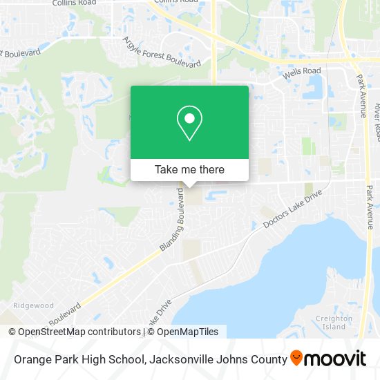 Mapa de Orange Park High School