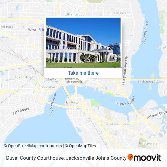 Duval County Courthouse map
