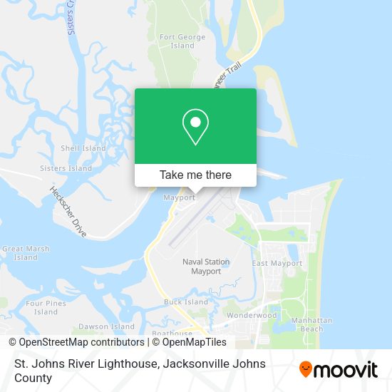 Mapa de St. Johns River Lighthouse