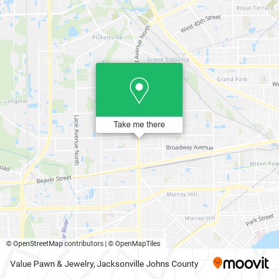 Mapa de Value Pawn & Jewelry