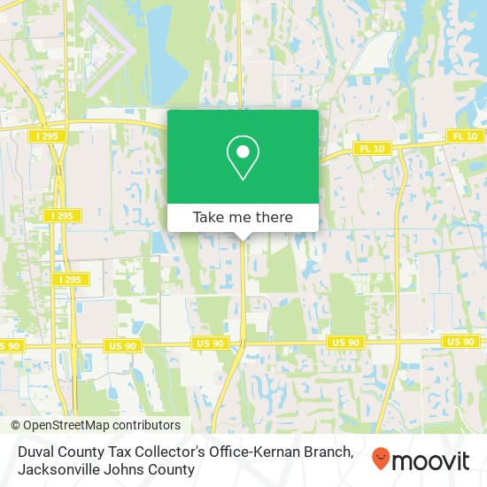 Mapa de Duval County Tax Collector's Office-Kernan Branch